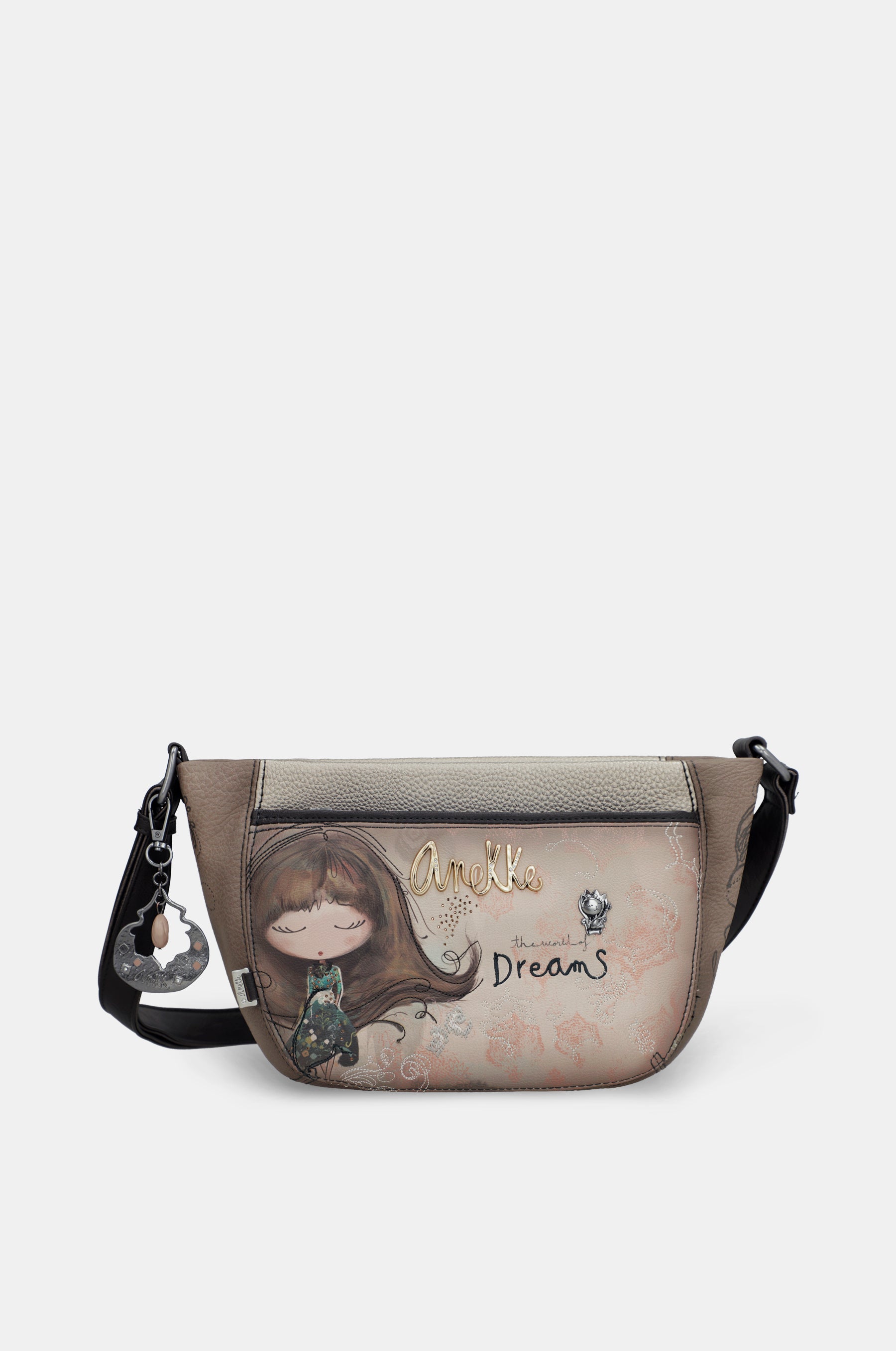 Real oval small crossbody bag