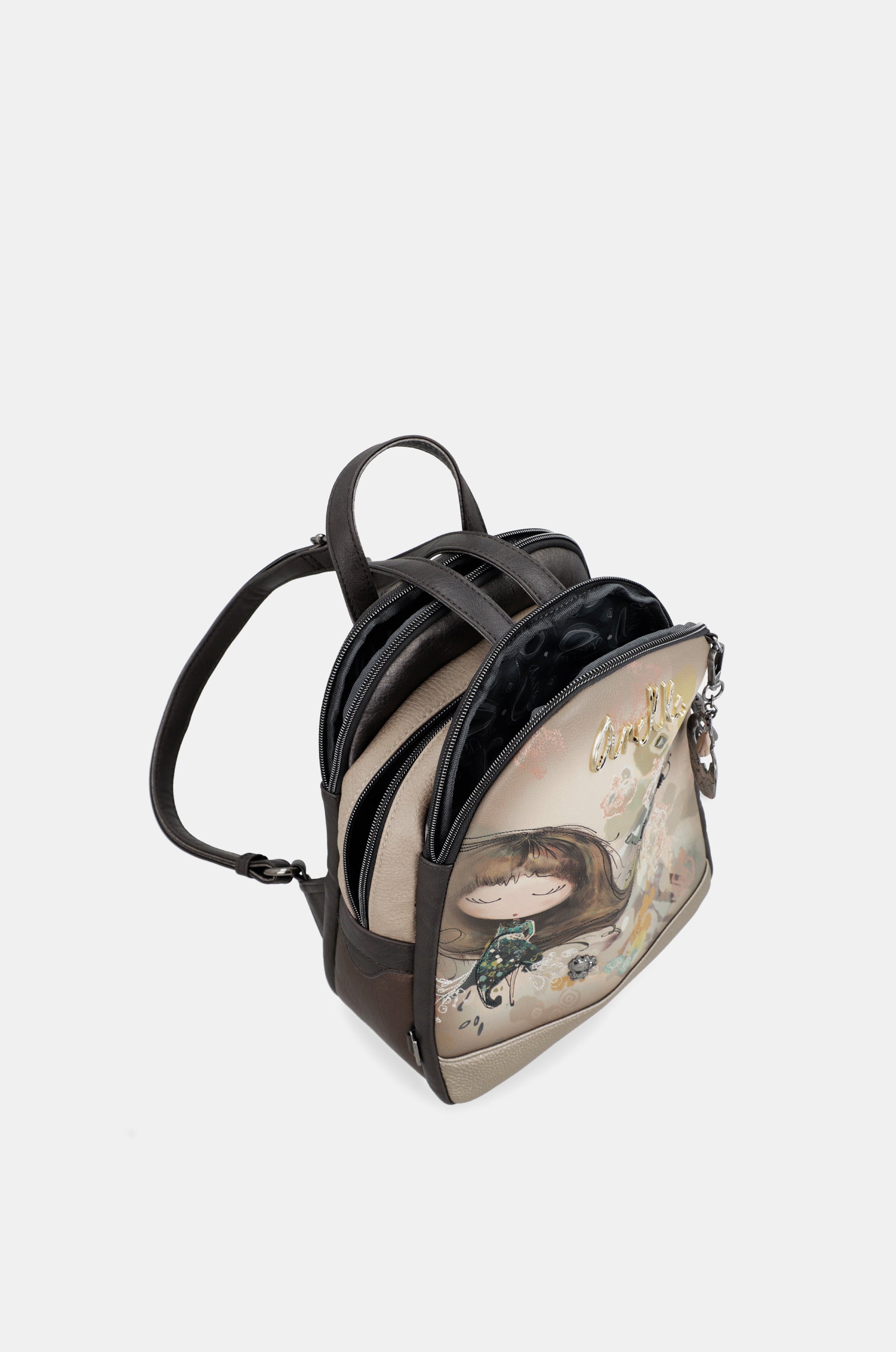 Real 3-compartment backpack