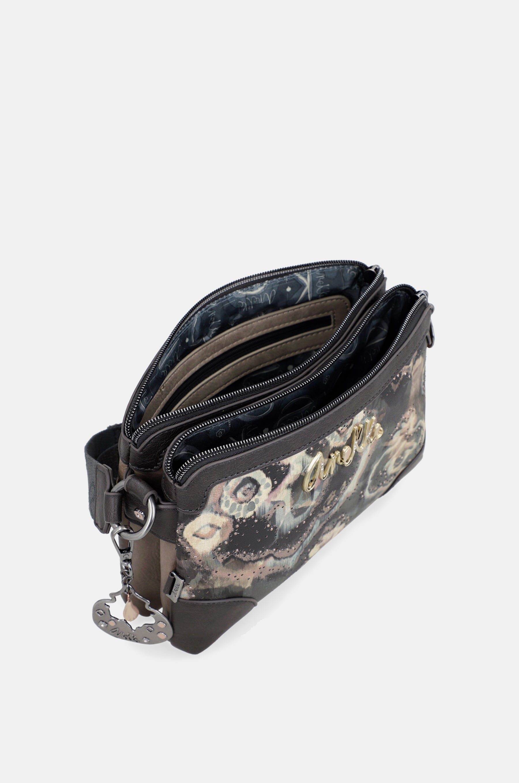 Manifesto double-compartment crossbody bag