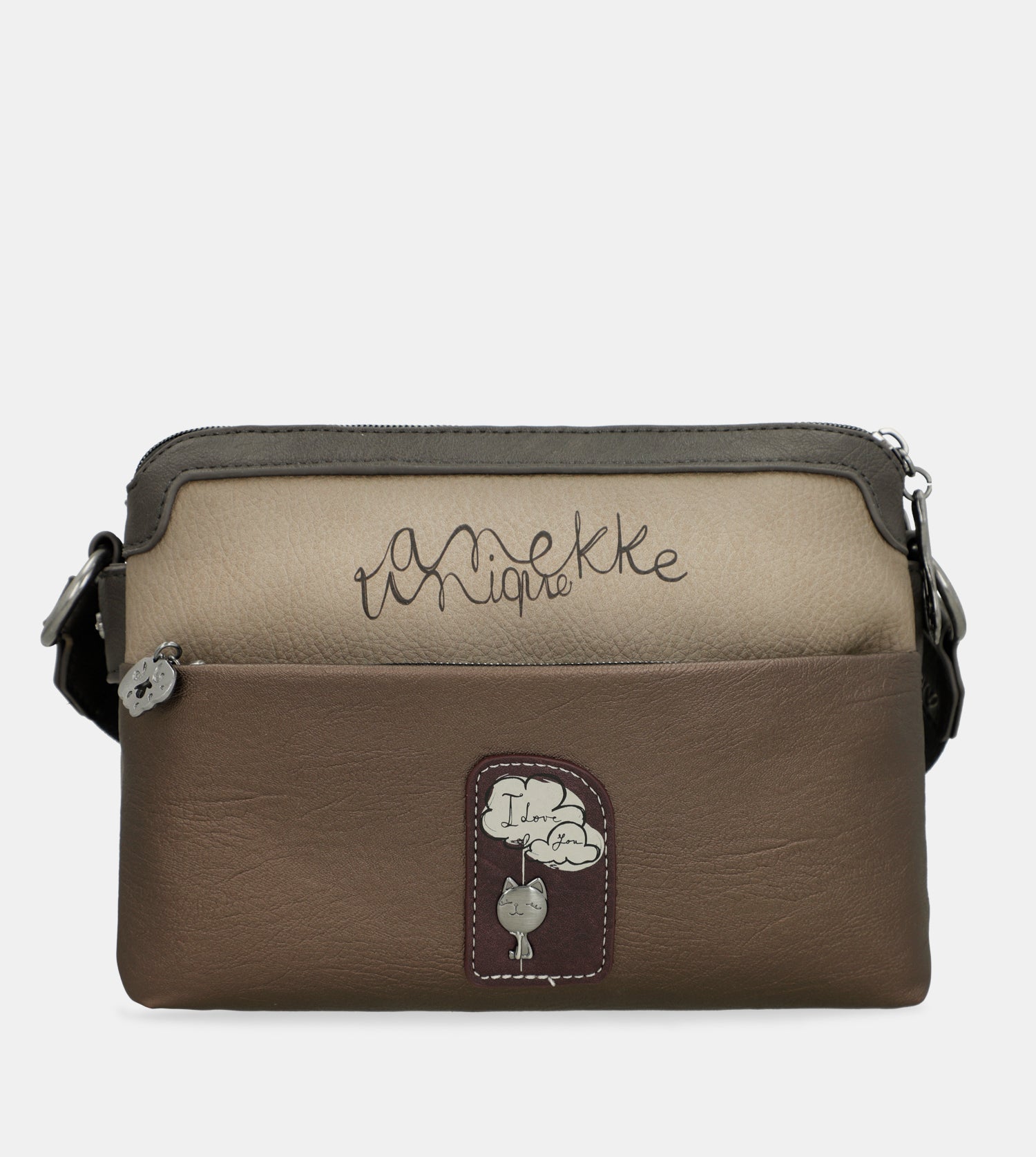 Manifesto double-compartment crossbody bag