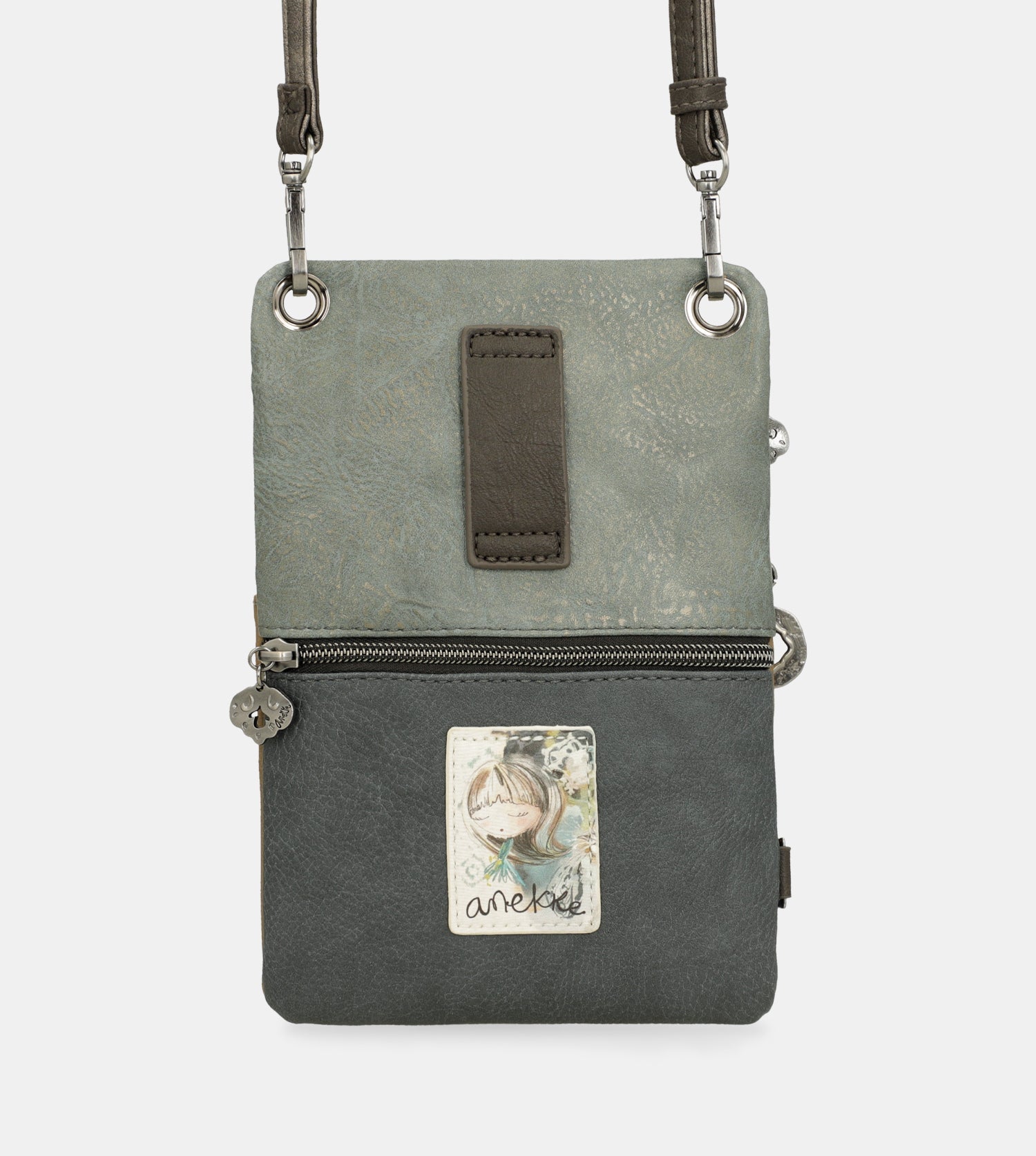 Manifesto 2-compartment mini crossbody bag