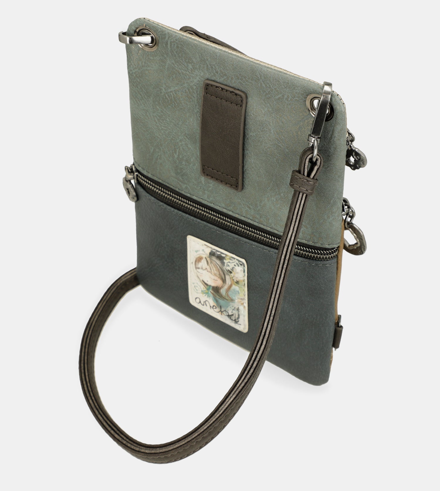 Manifesto 2-compartment mini crossbody bag