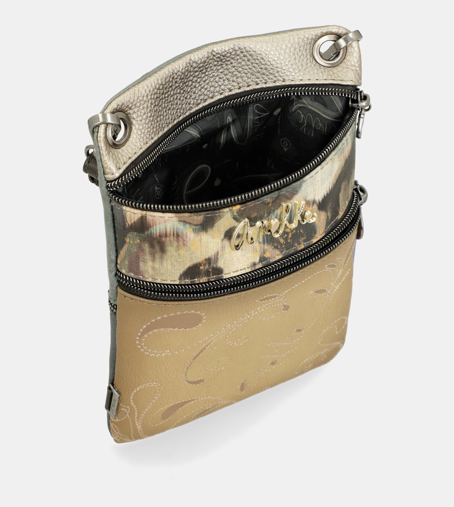 Manifesto 2-compartment mini crossbody bag