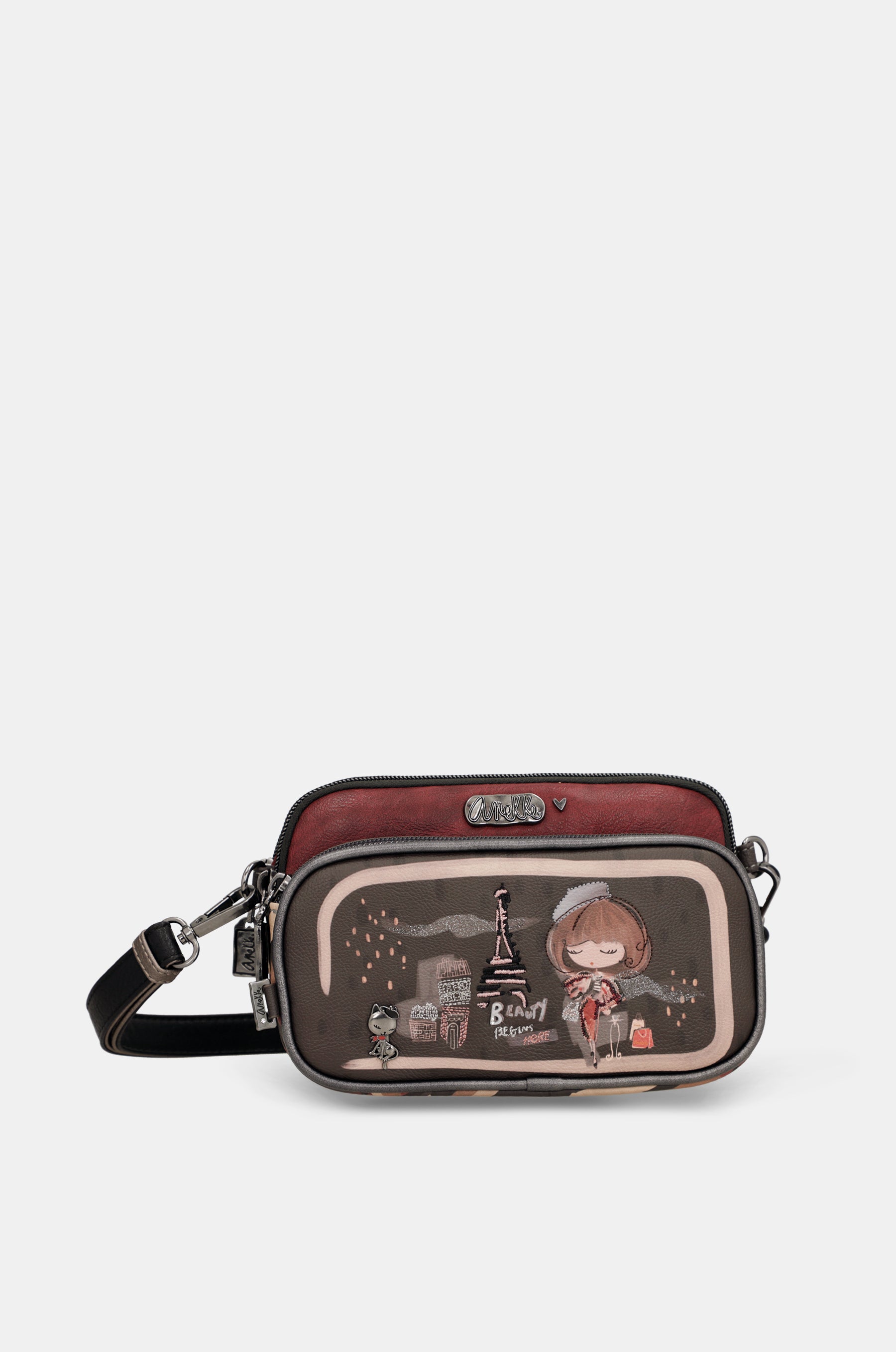 Mademoiselle crossbody bag with front pocket