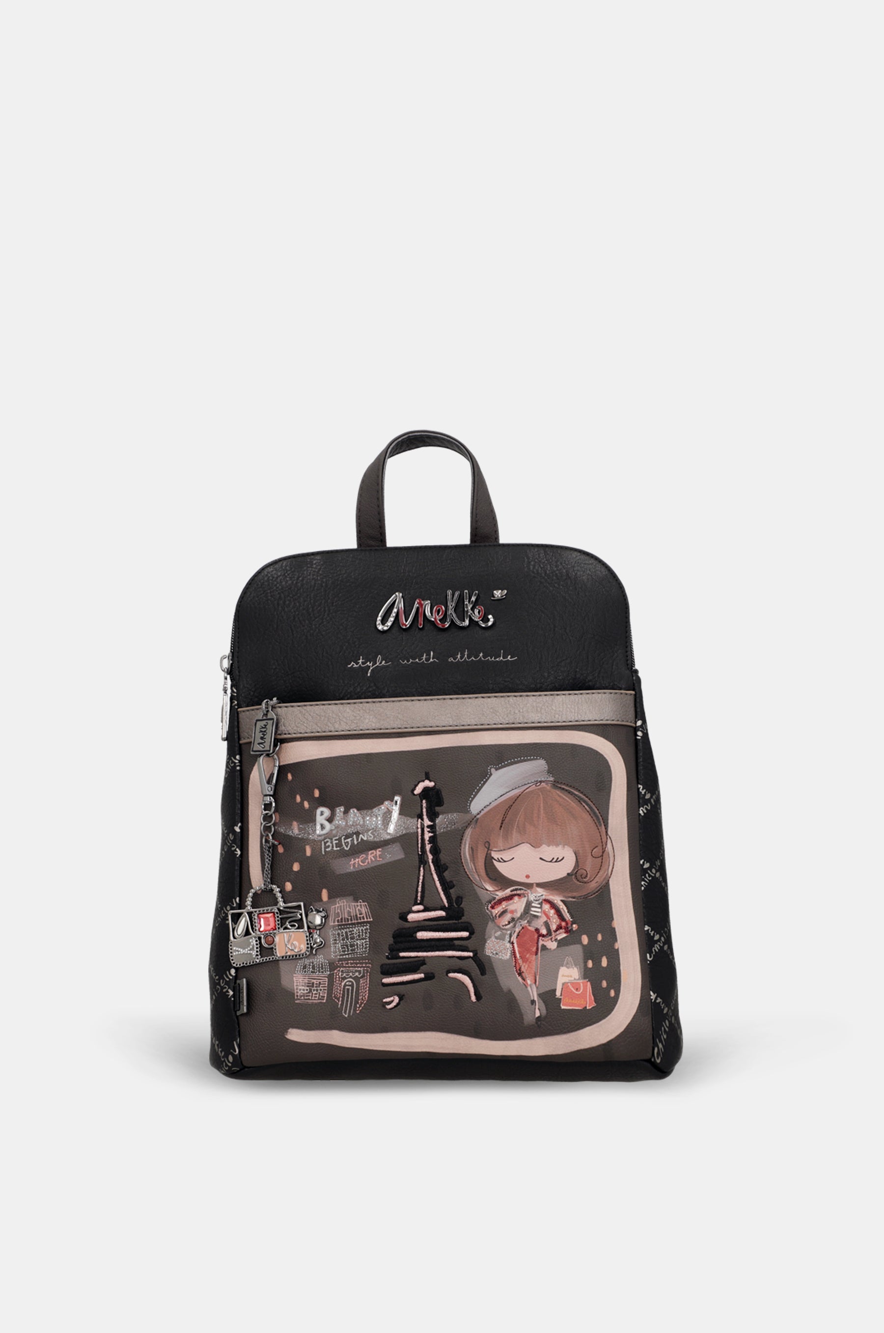 Mademoiselle triple-compartment backpack