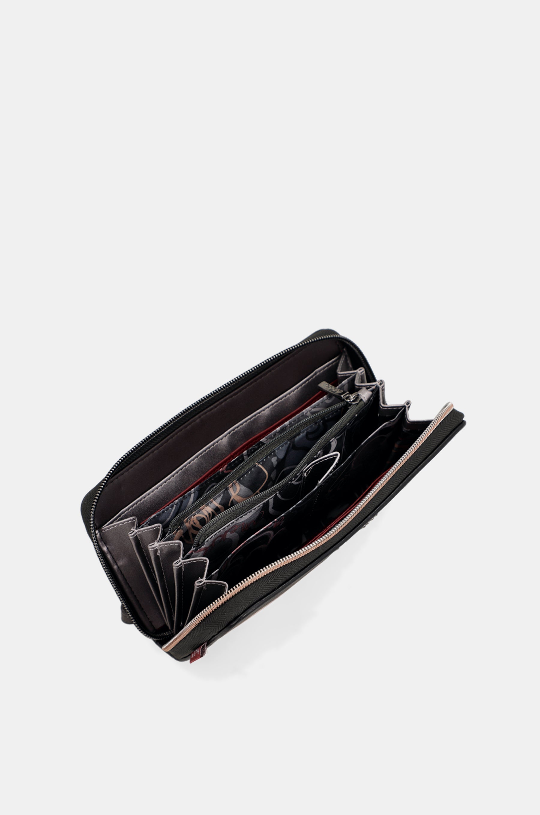 Mademoiselle printed large RFID wallet