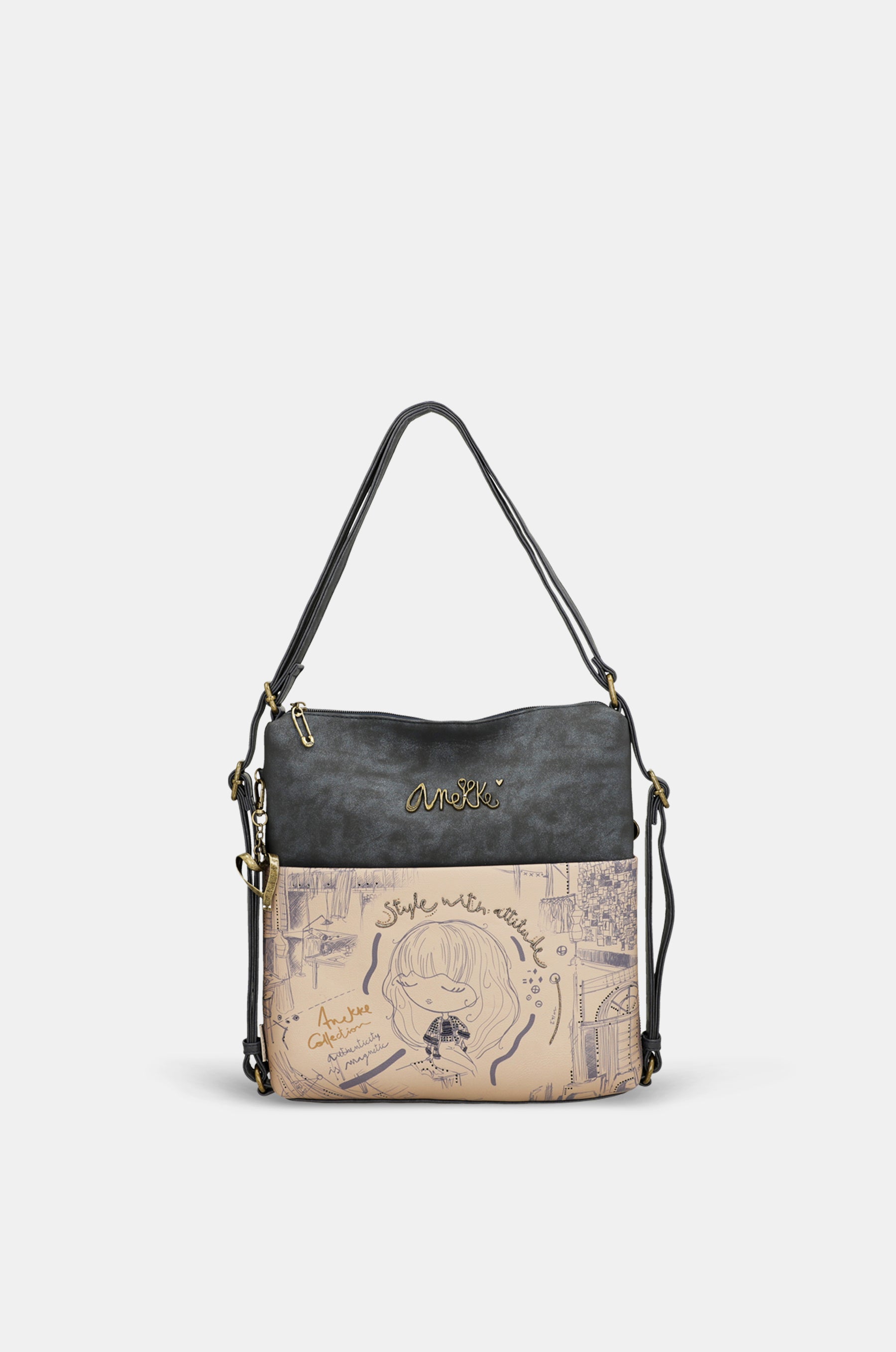 Studio bag convertible into backpack