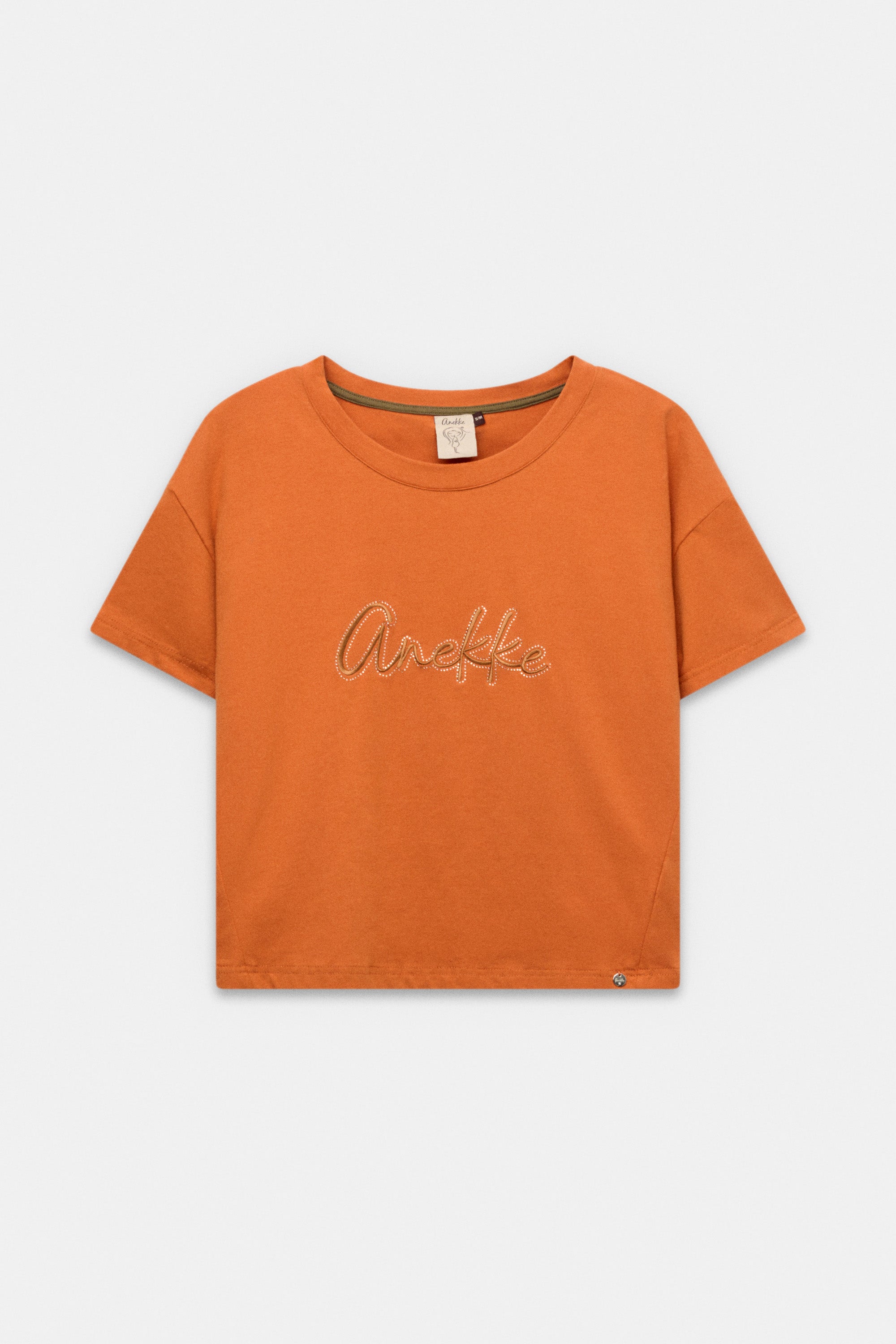 Orange short-sleeve T-shirt