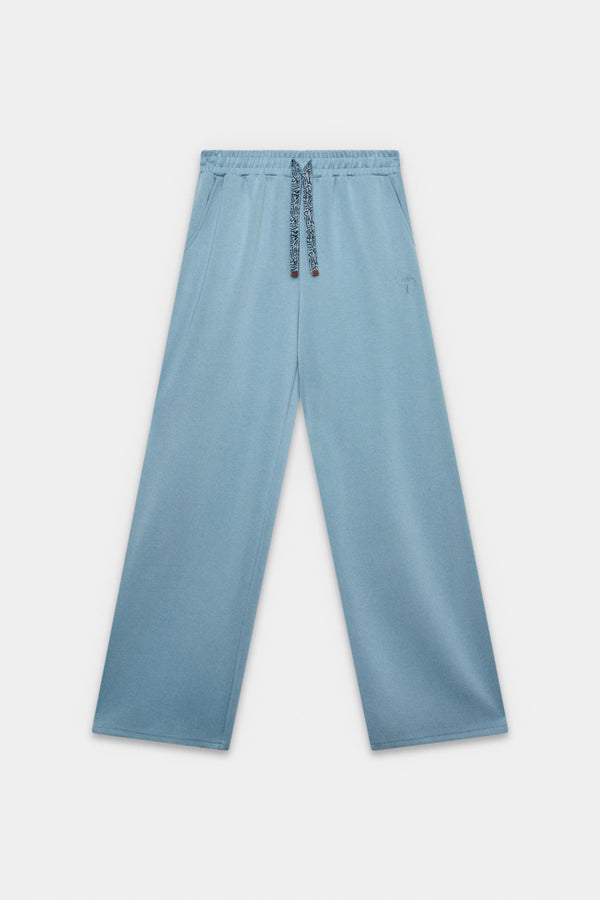Light-blue trousers