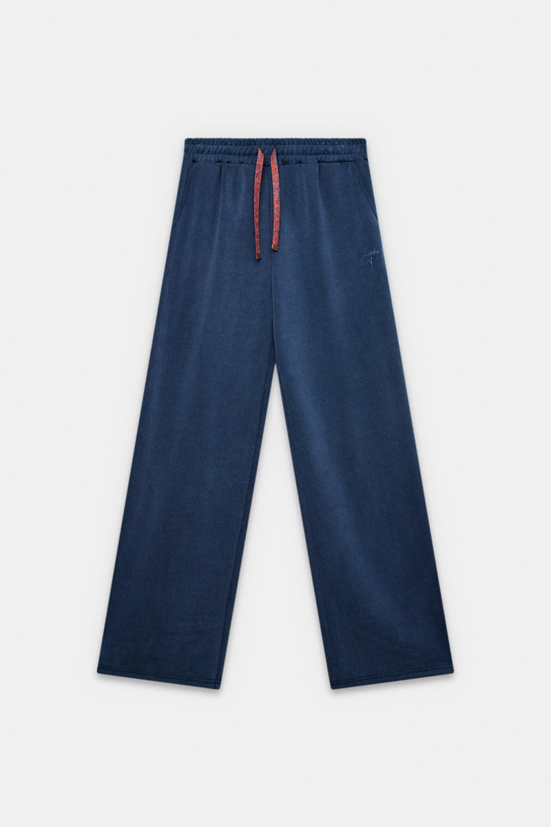 Navy-blue trousers