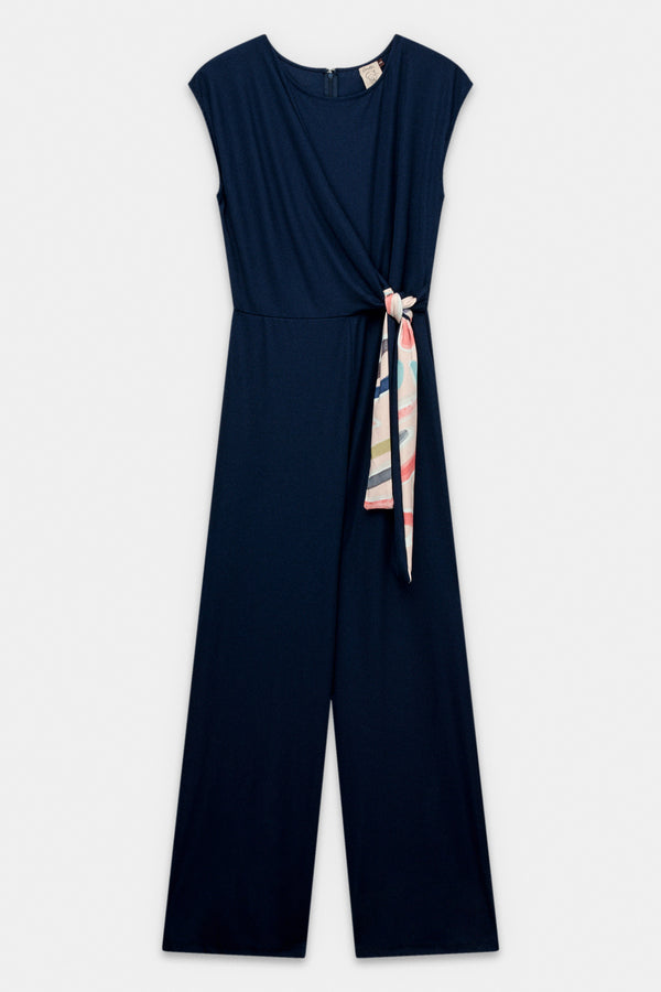 Navy-blue jumpsuit