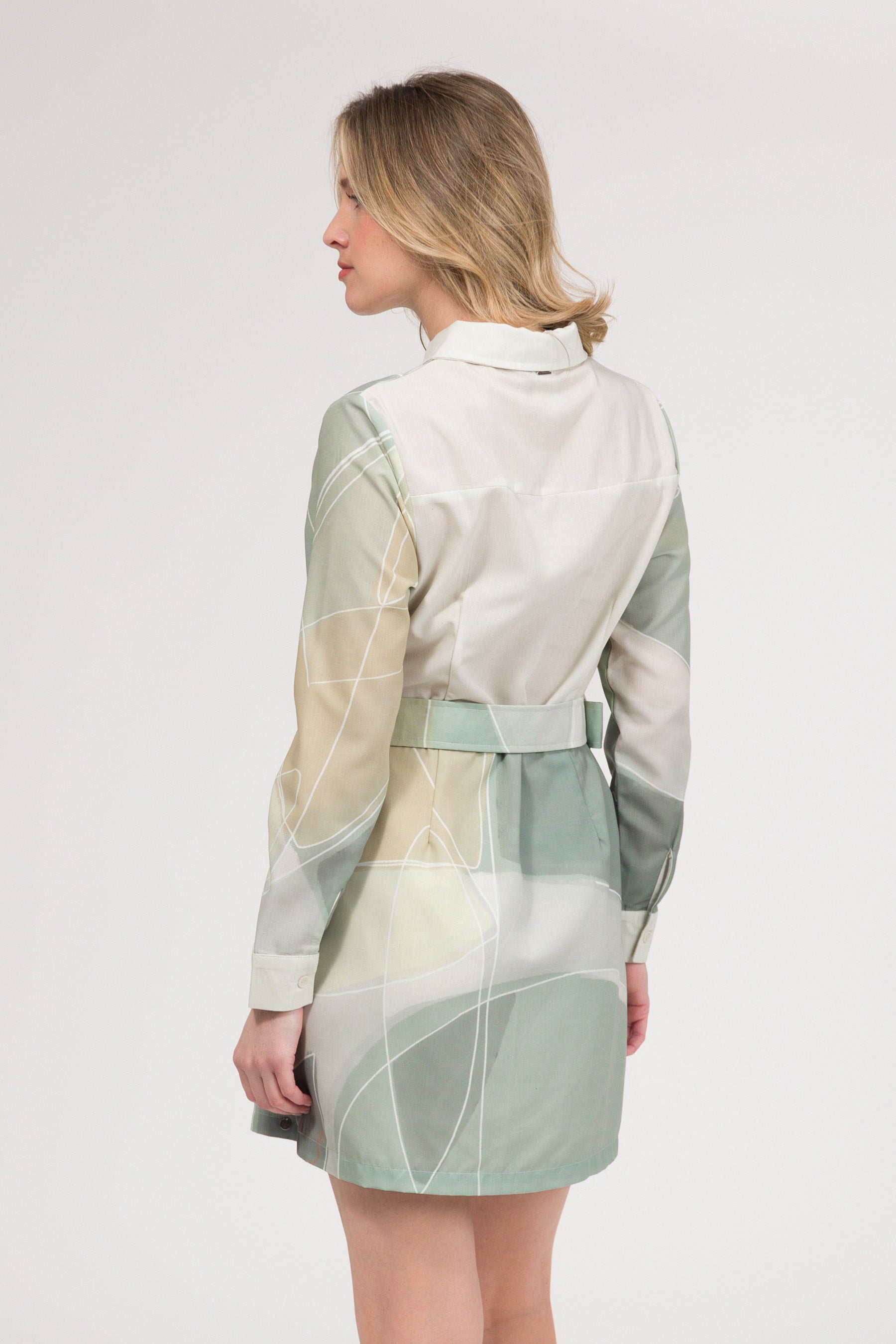 Pink long-sleeve dress