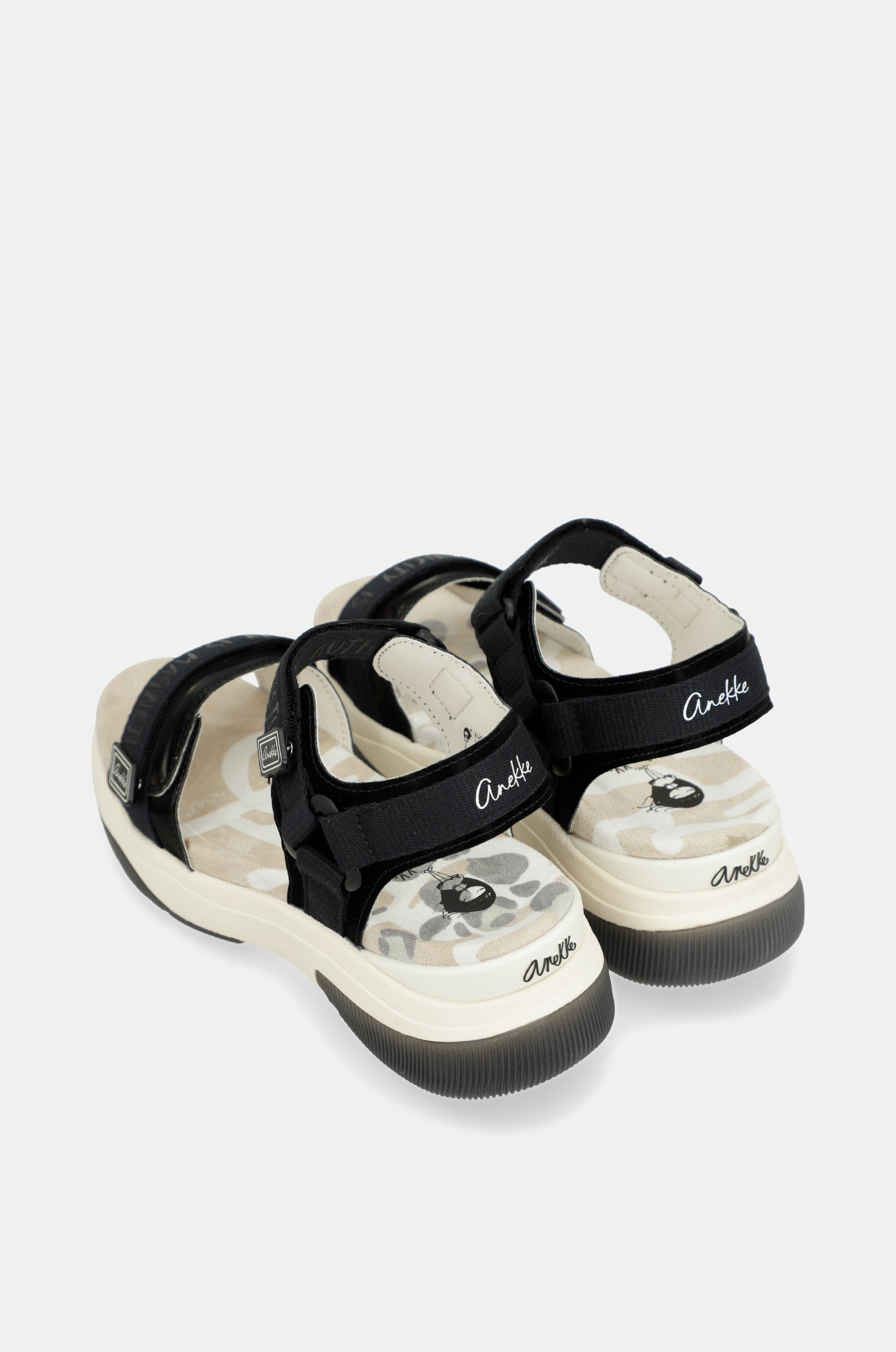 Black sporty sandals