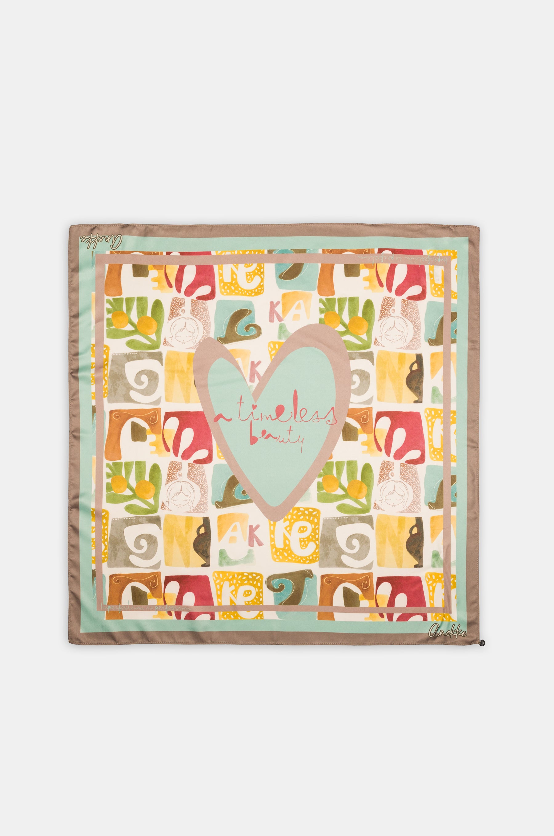 Printed square scarf Amphora