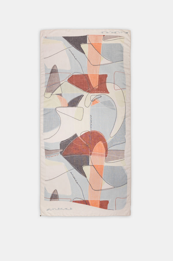 Printed scarf Eikon
