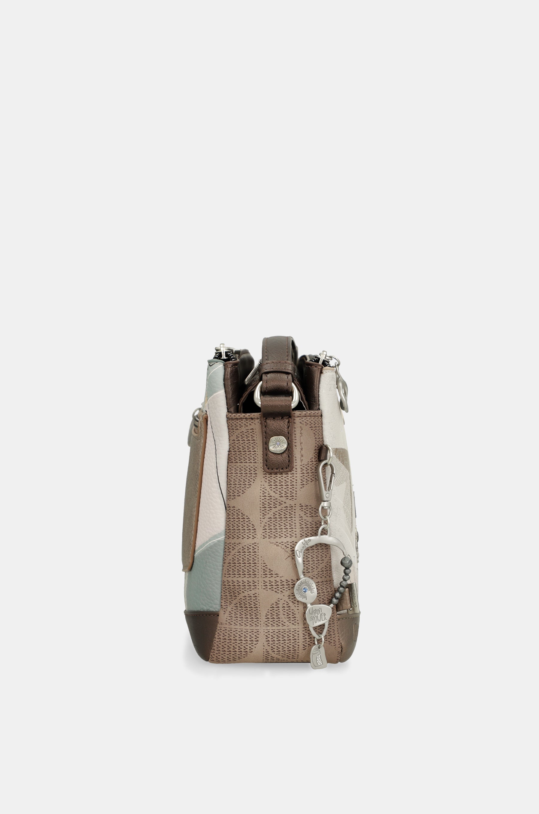 Triple-compartment crossbody bag Sophia