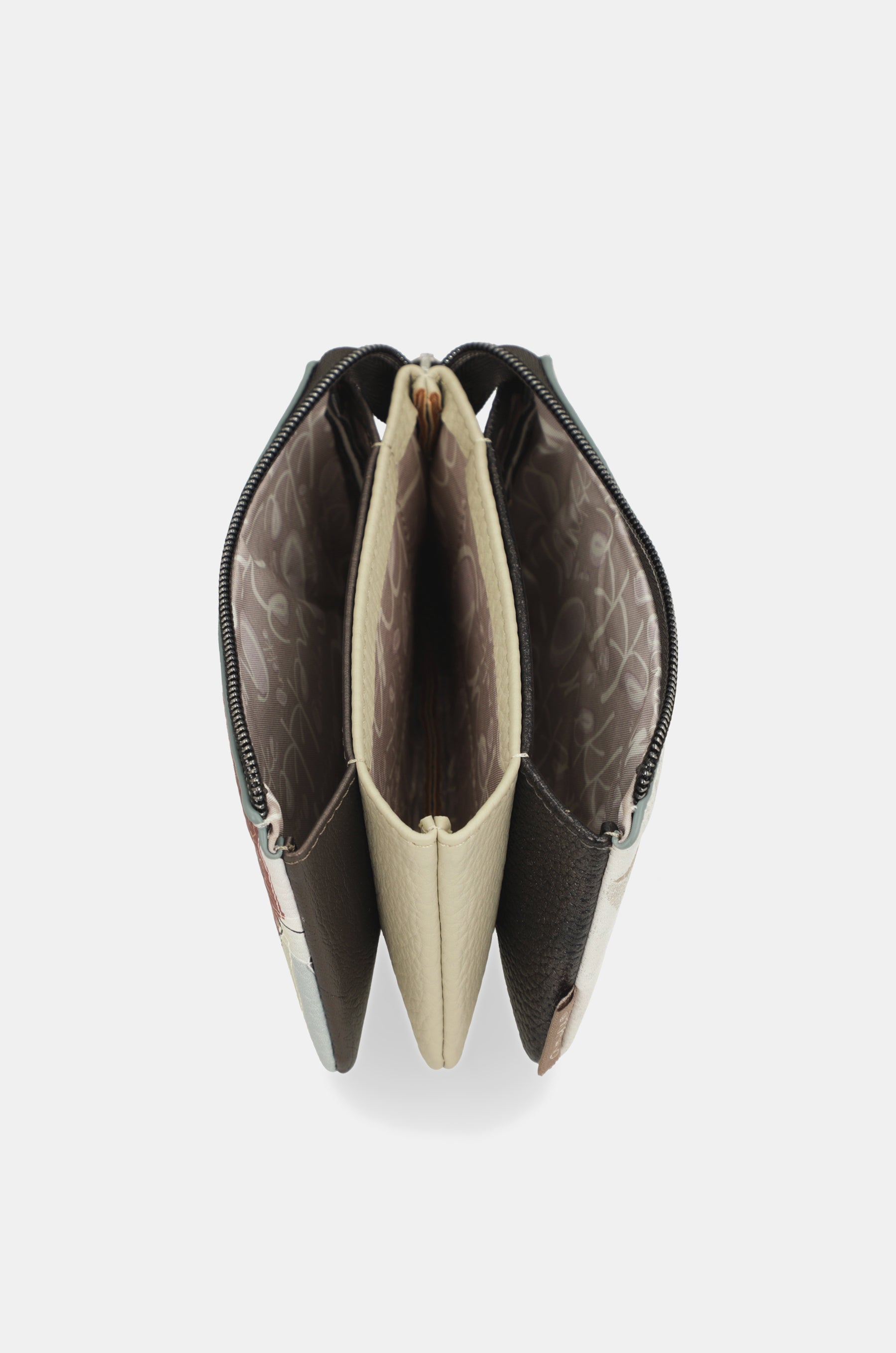 Triple-compartment purse Sophia
