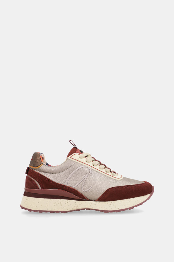 Anekke burgundy sports shoes