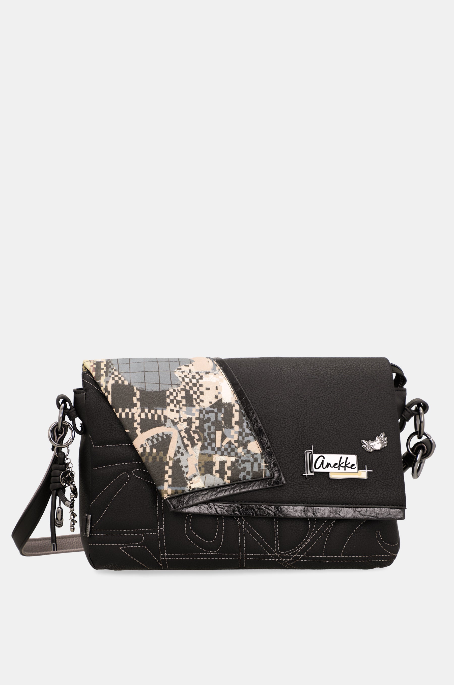 Crossbody bag Iron with flap