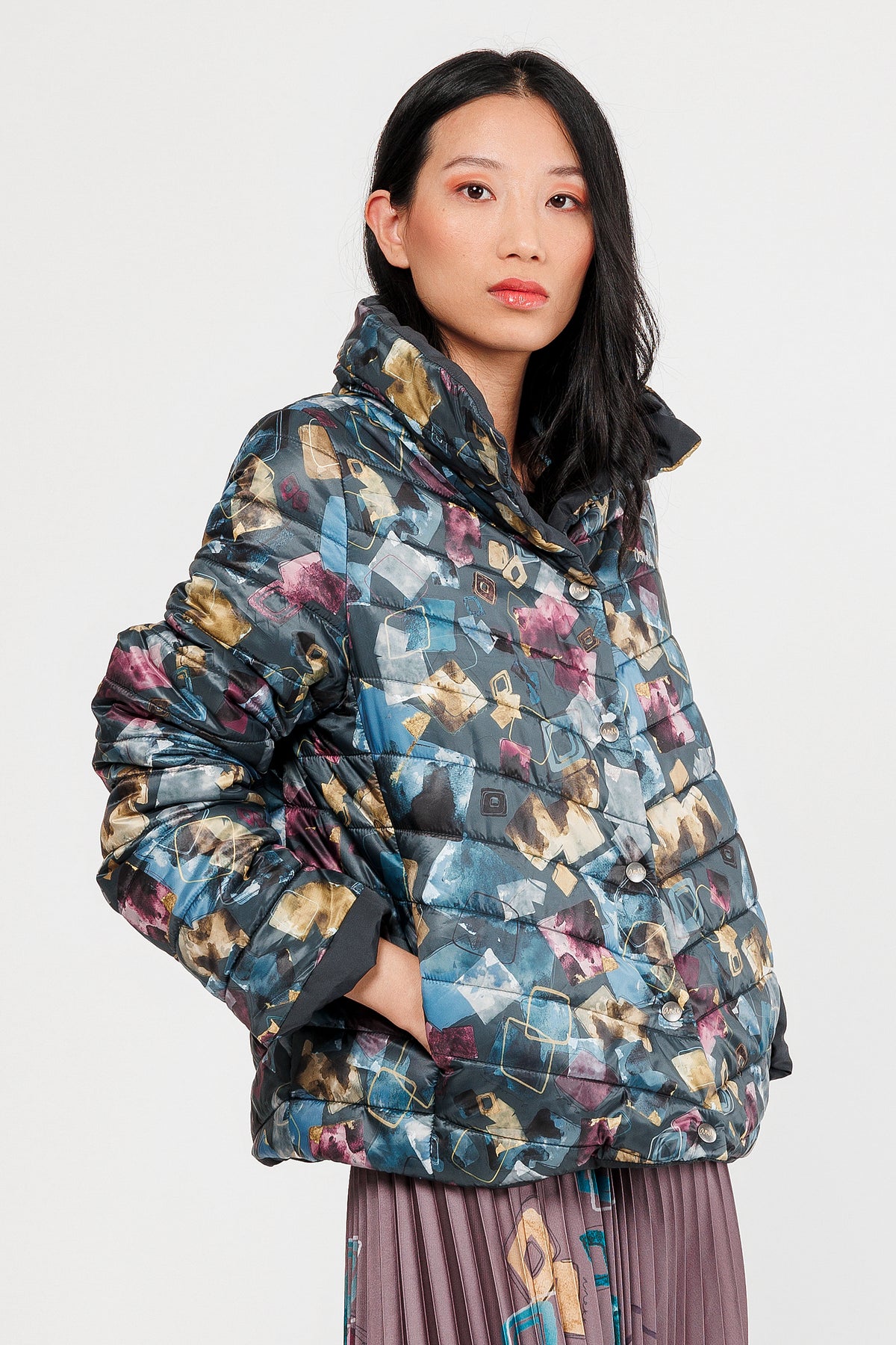 Green reversible jacket