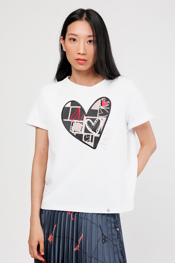 Heart short sleeve t-shirt