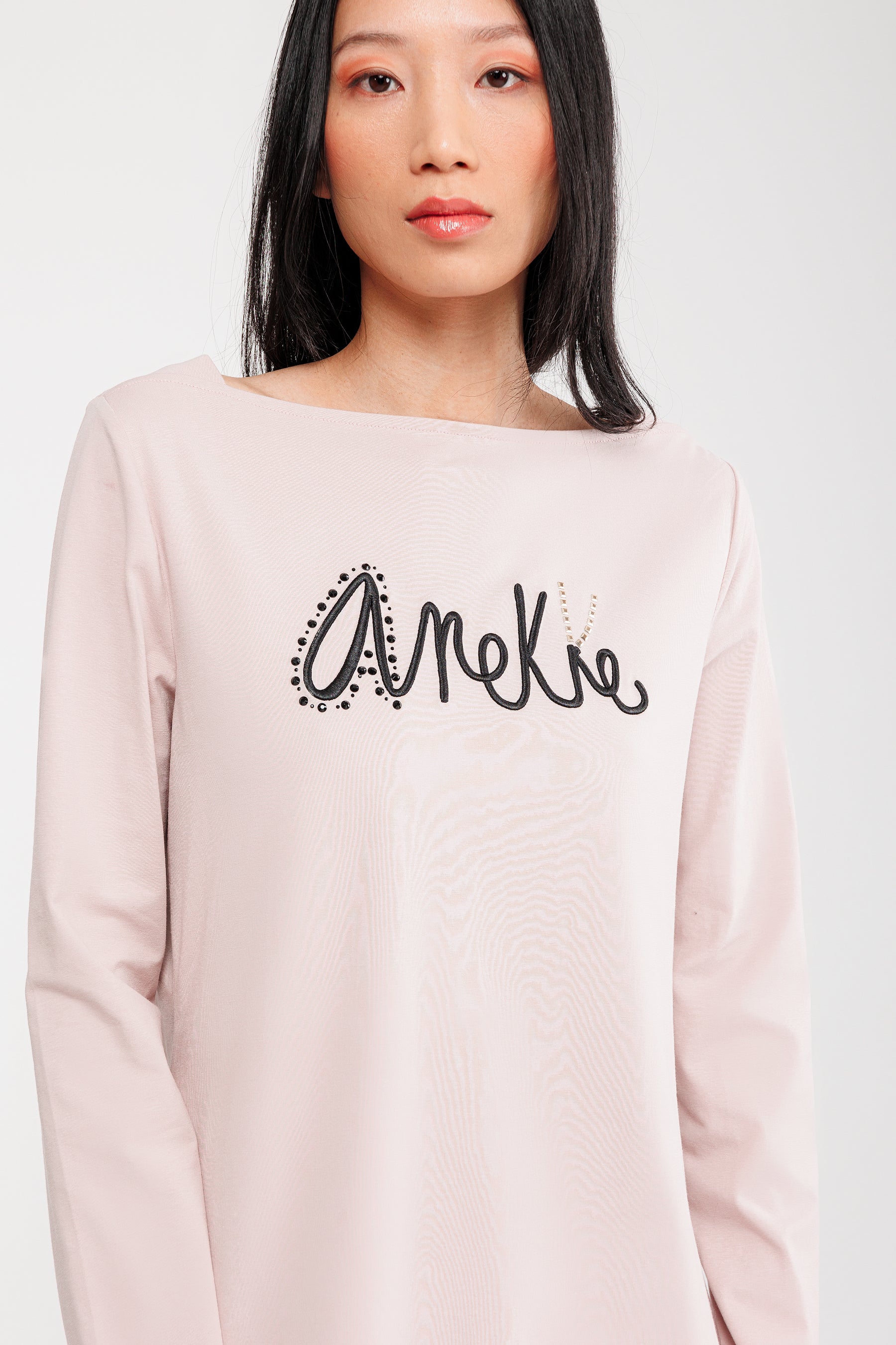Pink long sleeve T-shirt