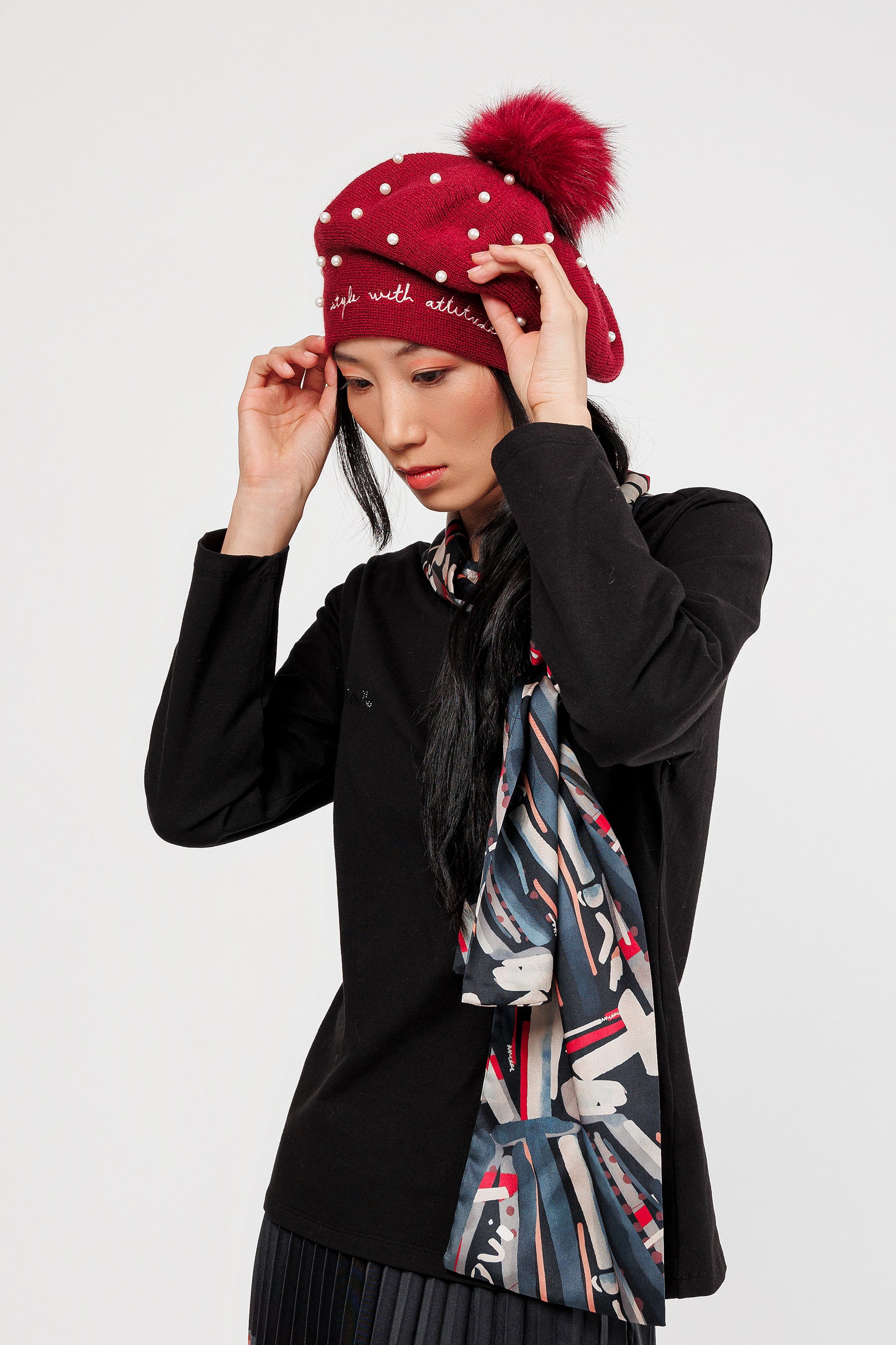 Mademoiselle knitted beret