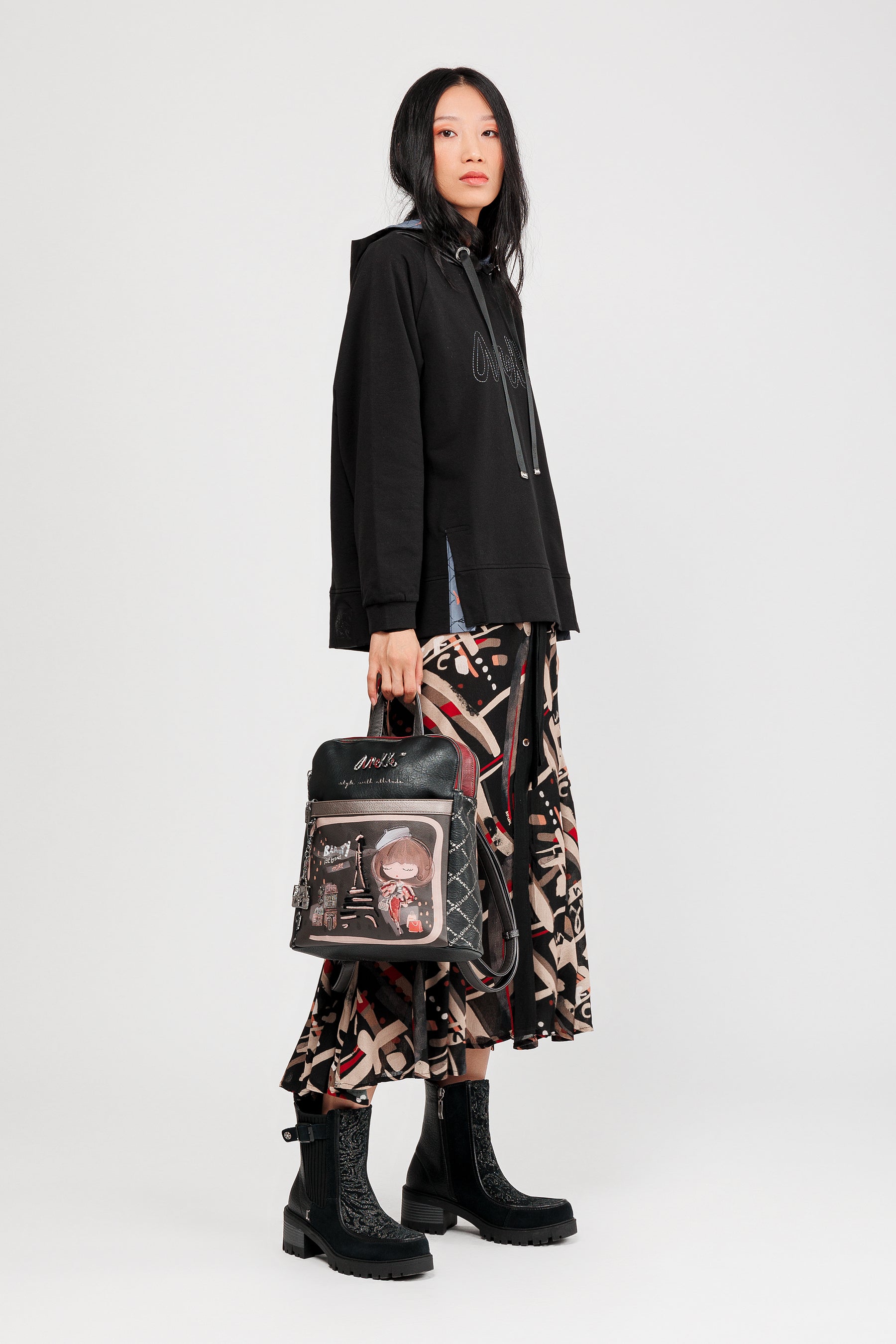 Mademoiselle triple-compartment backpack