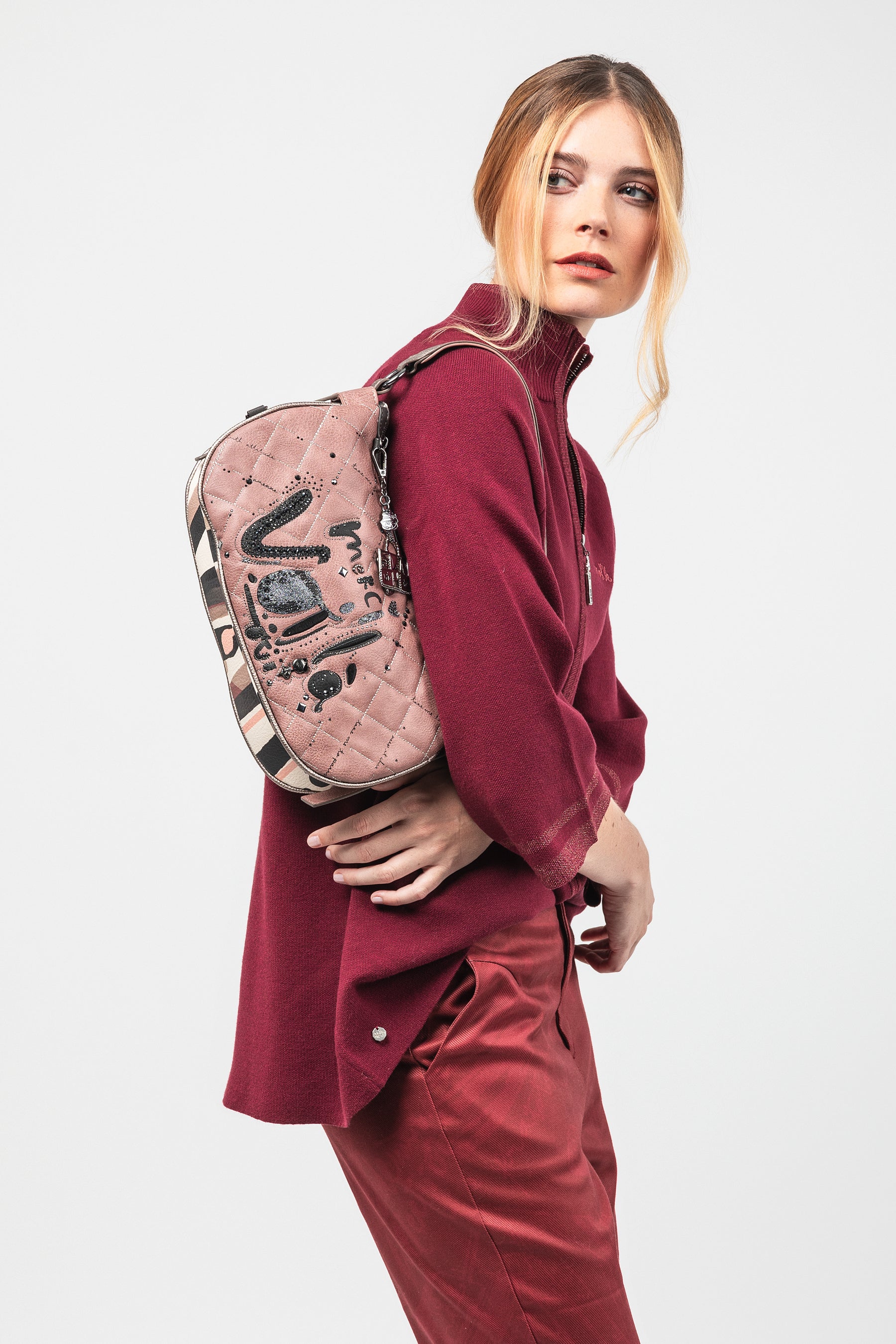 Parisian oval shoulder bag