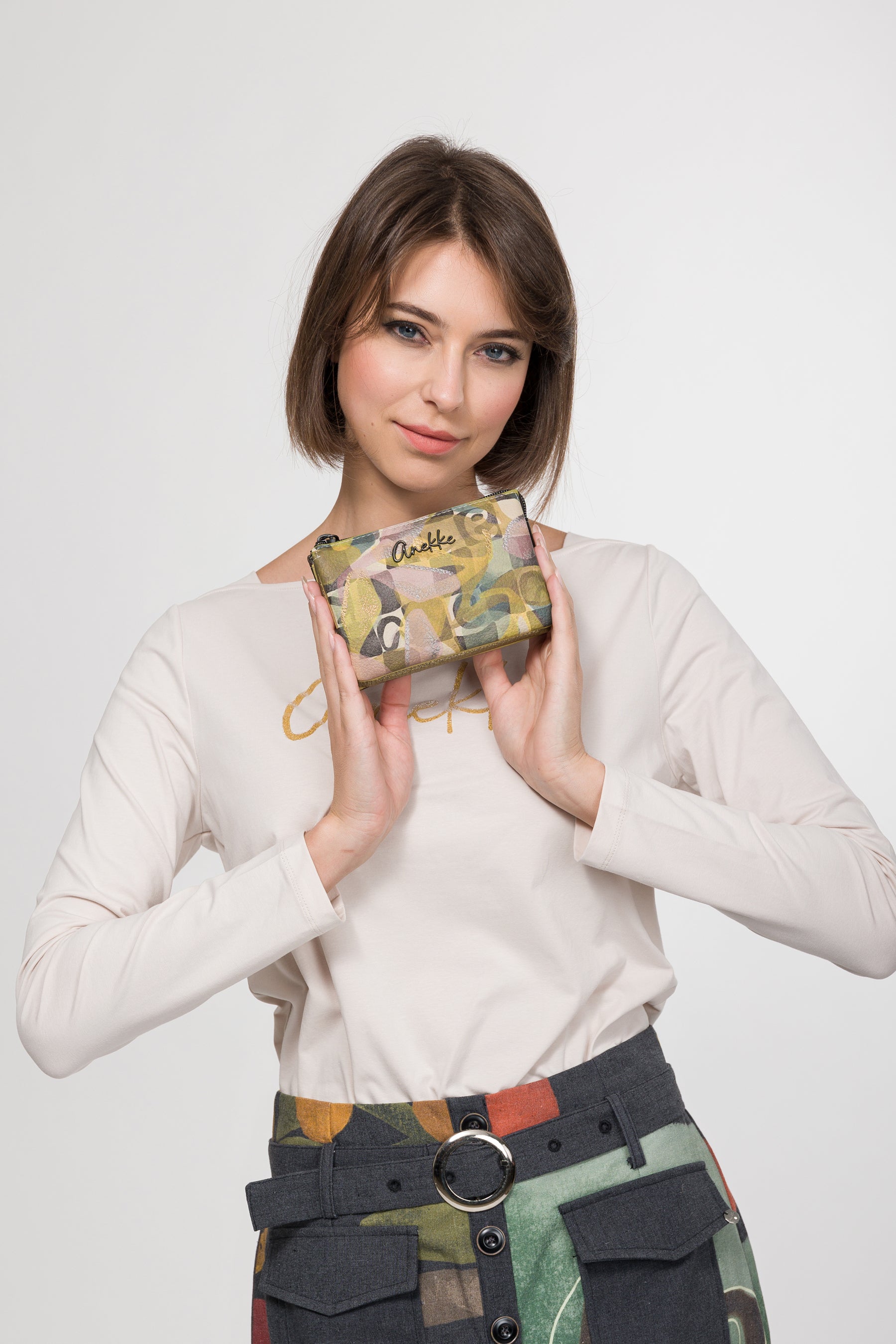 Triple-compartment purse Bloom