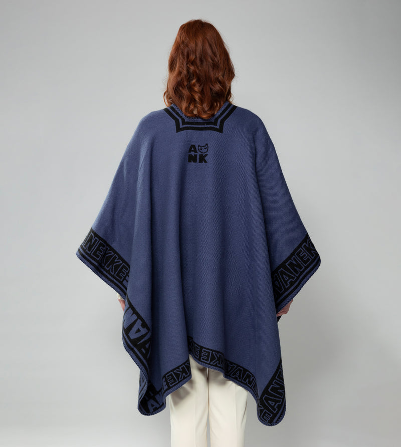 Poncho de lana capa mujer poncho tejido ropa mujer pompón,  España