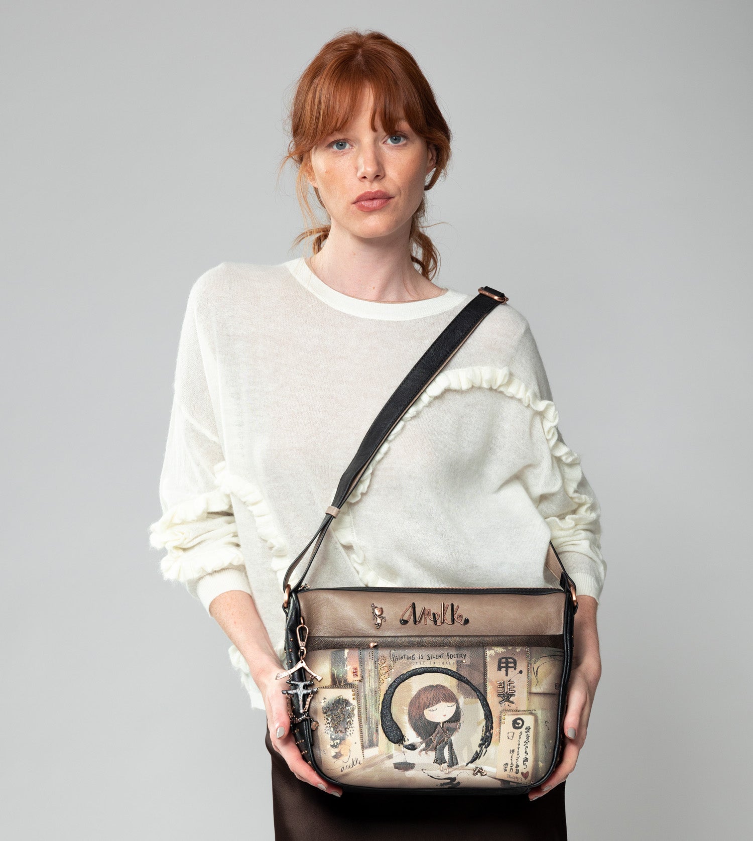 Shōen large shoulder bag with pockets