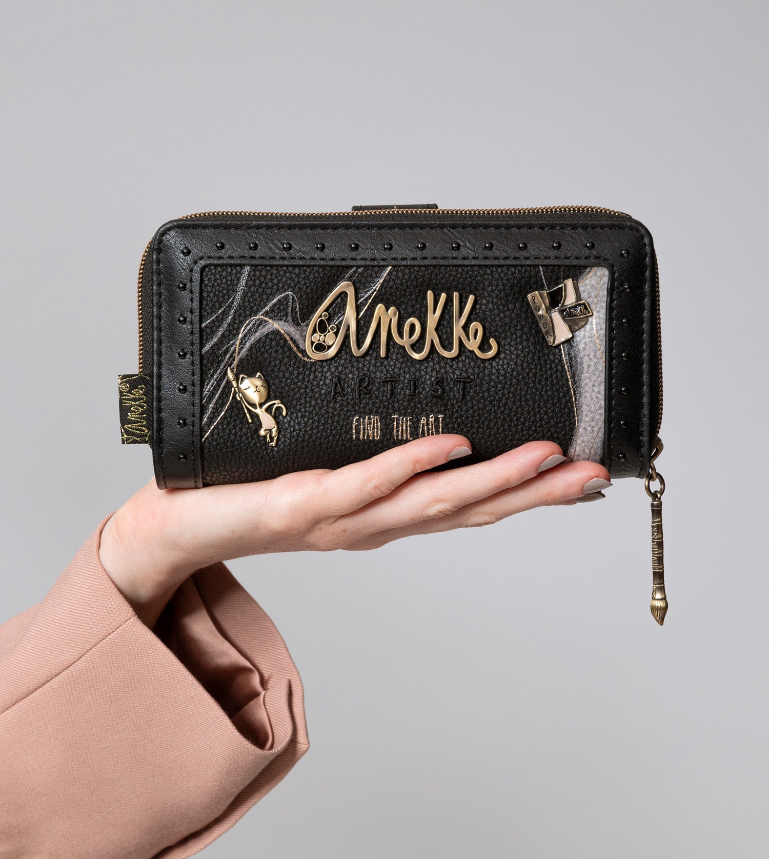 Nature Shodō Large Black RFID wallet
