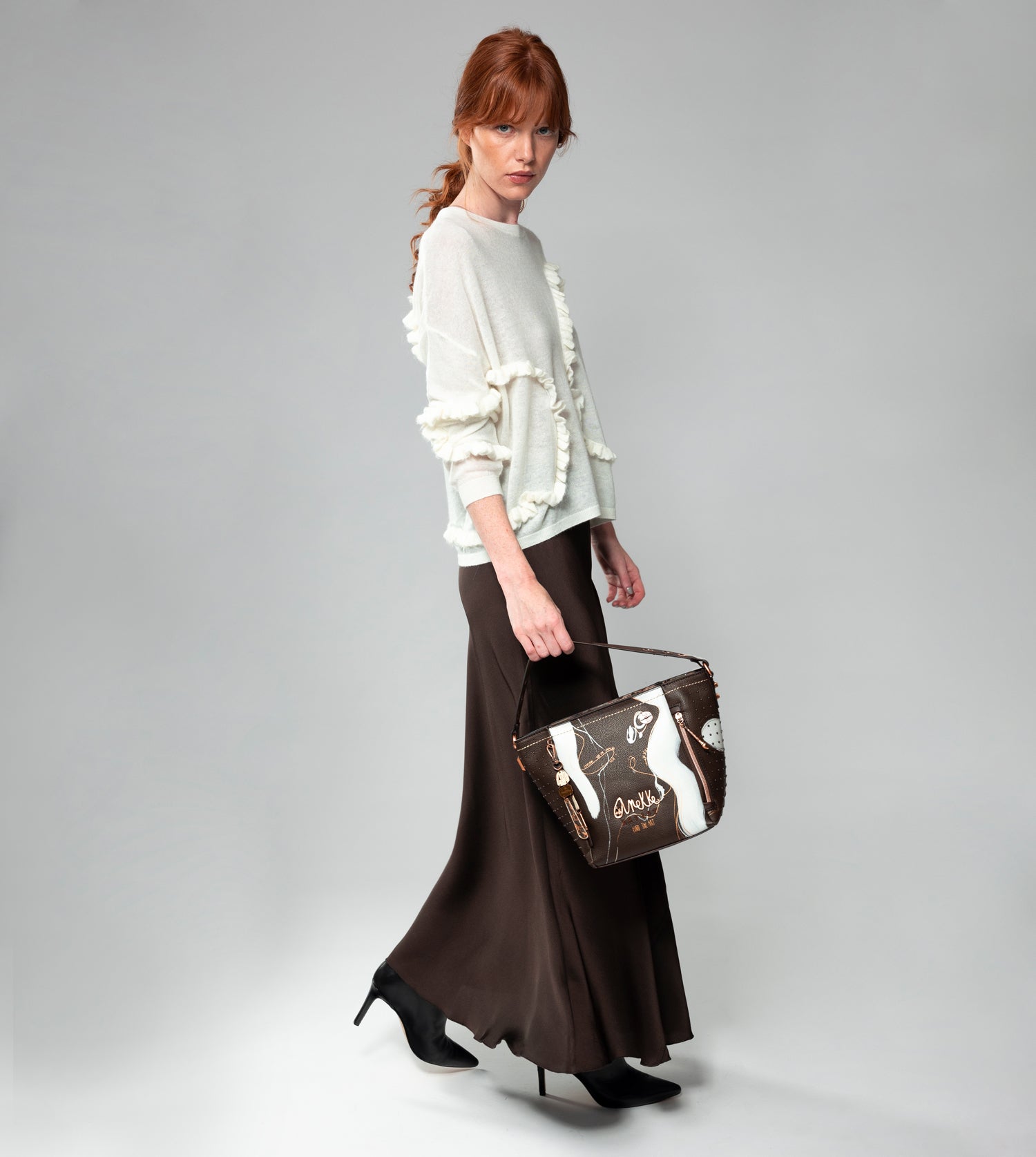 Nature Shodō medium brown handbag