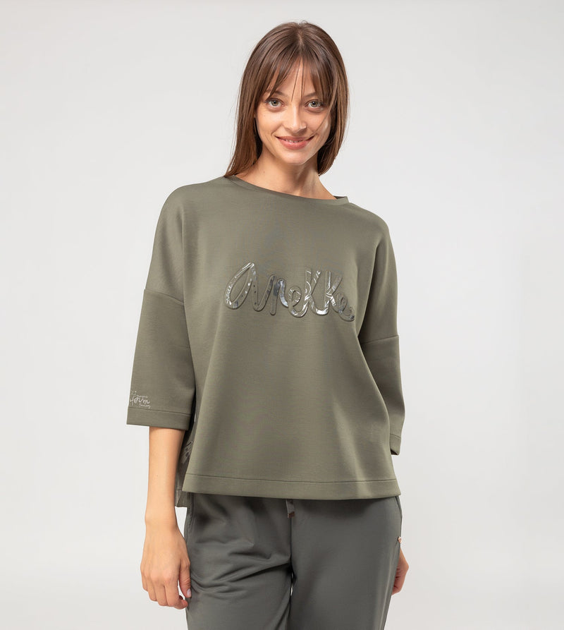 Green logo sweatshirt