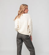 Ecru knitted jumper