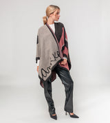 Light printed poncho