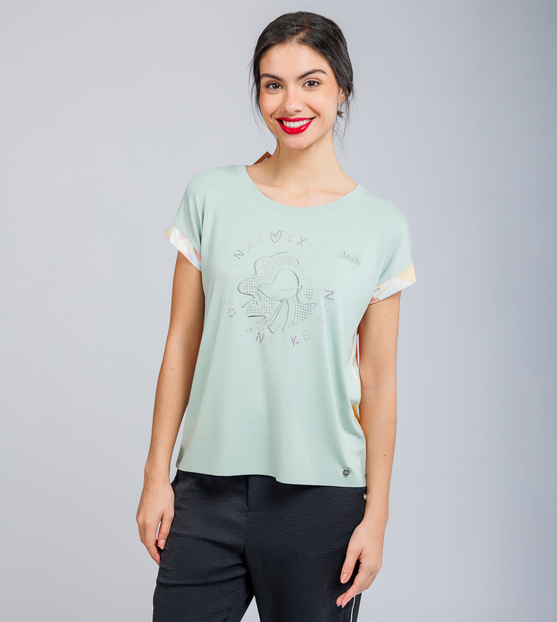 Anekke Green short-sleeve T-shirt Memories