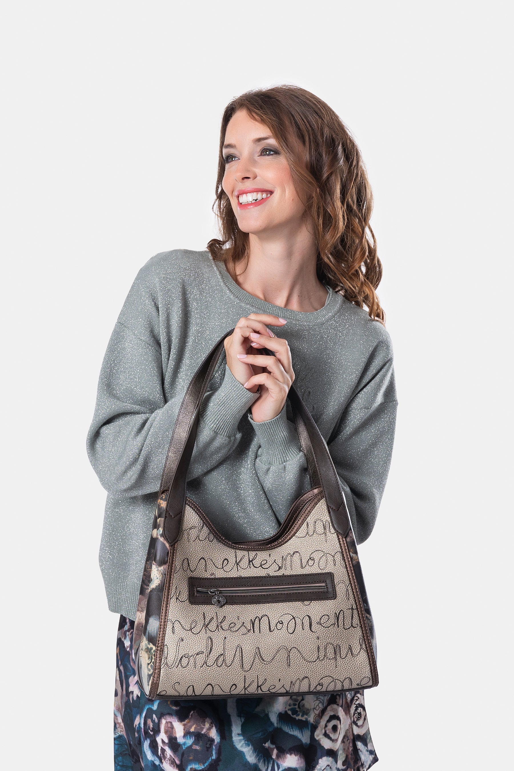 Real 2-handle shoulder bag