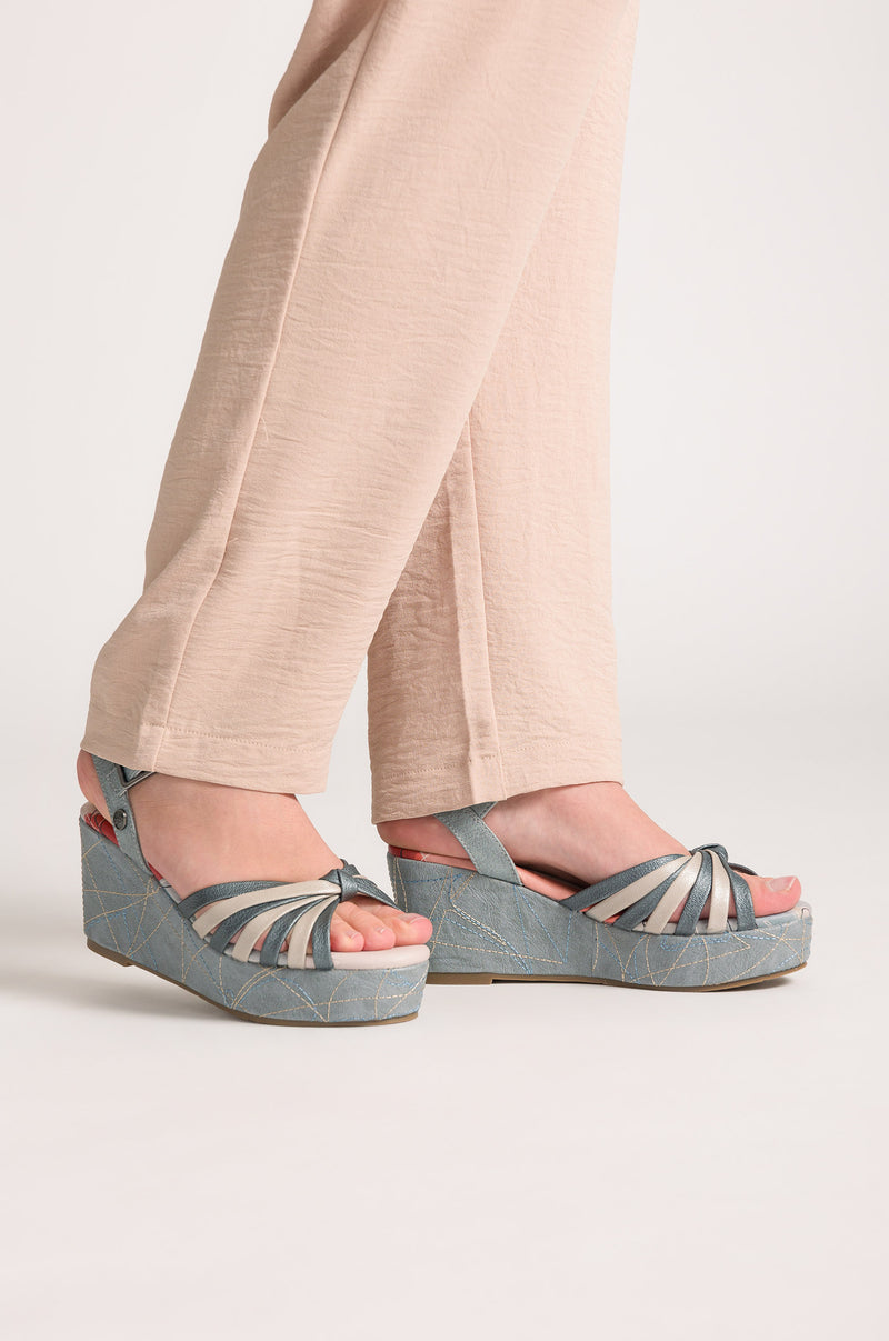 Blue Auralis crossover sandals