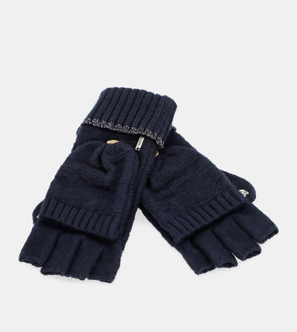 Navy mittens