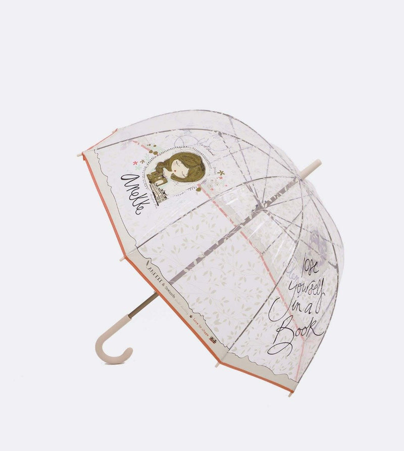 Vinyl umbrella with illustration