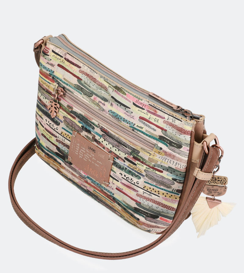 Jungle double compartment crossbody bag