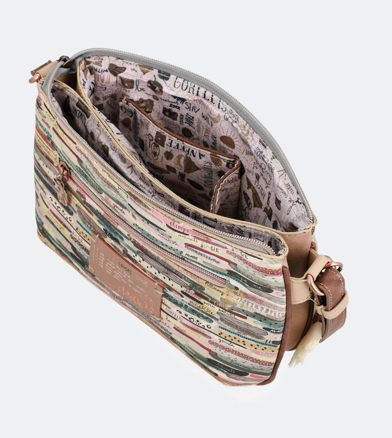 Jungle double compartment crossbody bag