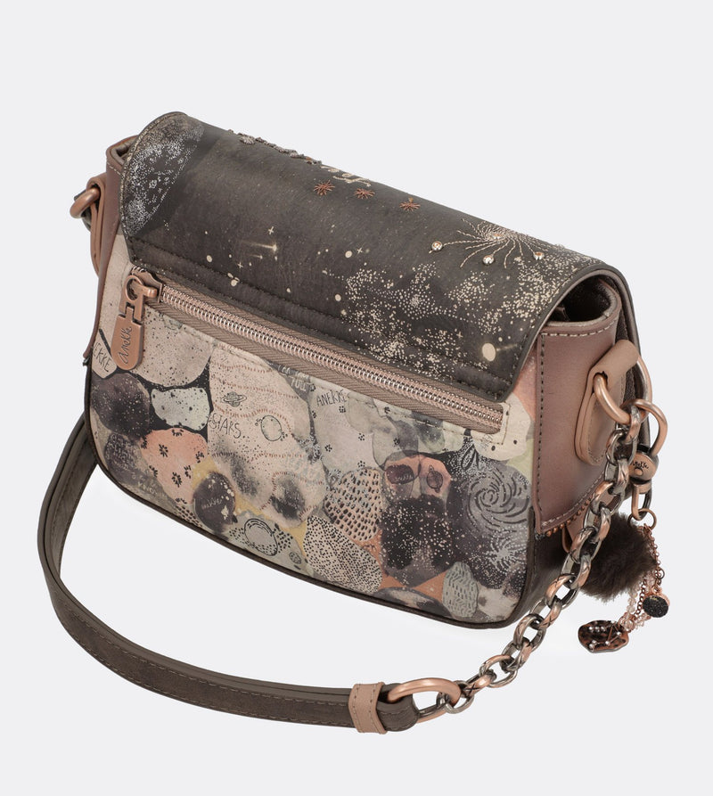 Smart universe crossbody bag with a printed design