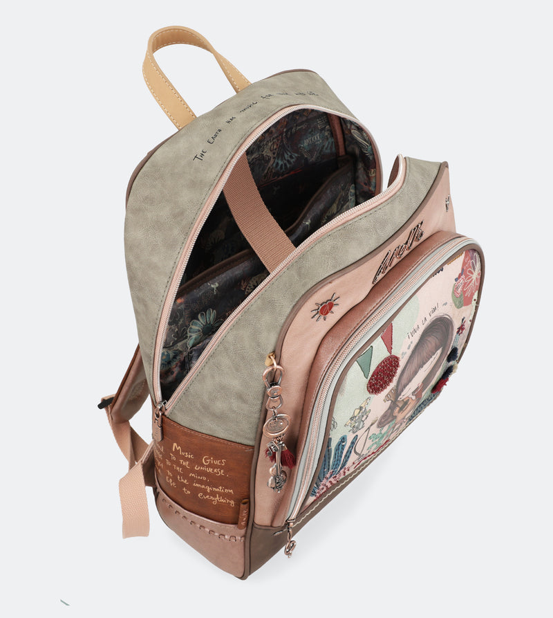 Ixchel School bag with a zip