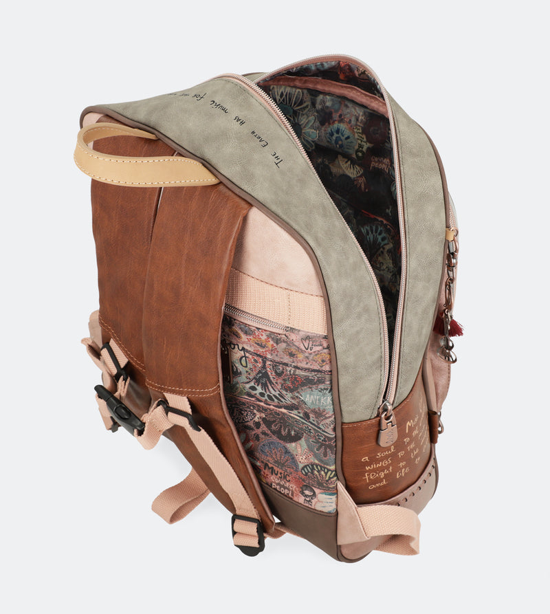 Ixchel School bag with a zip