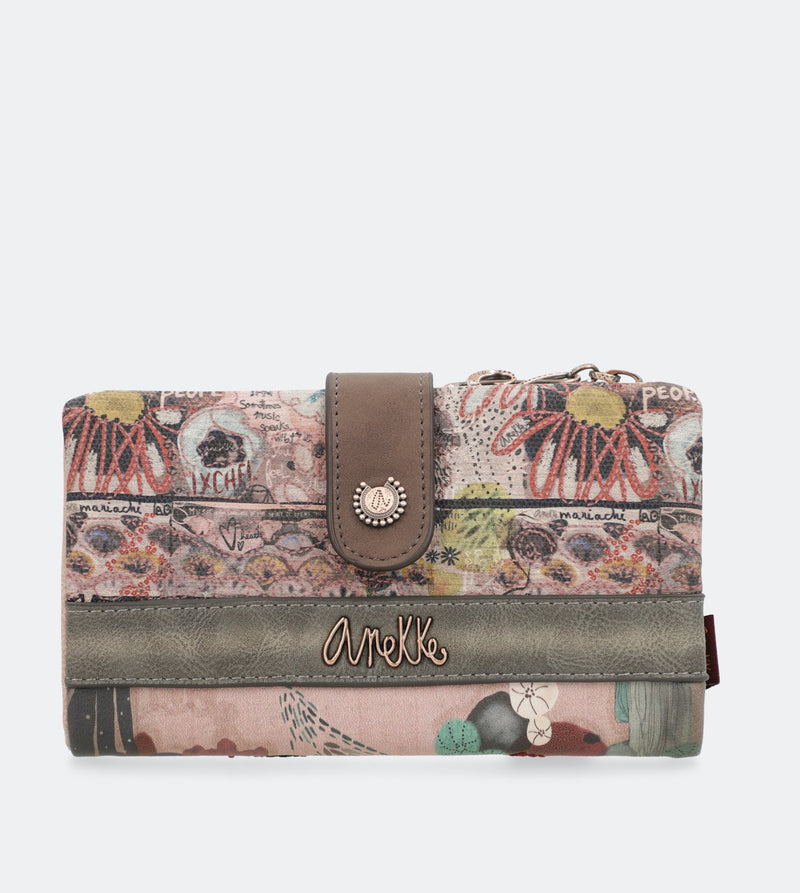 Ixchel Big wallet with a zip