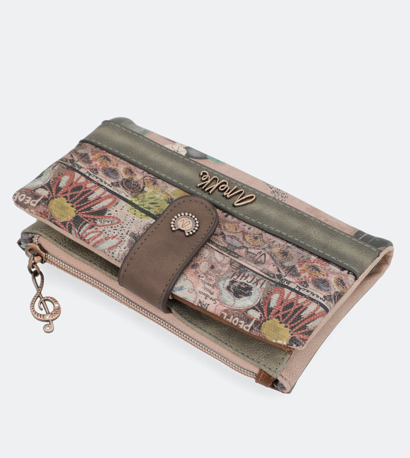 Ixchel Big wallet with a zip