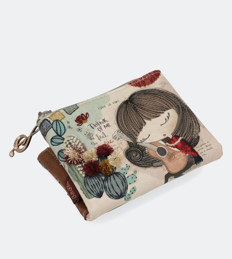 Ixchel Small wallet with a zip